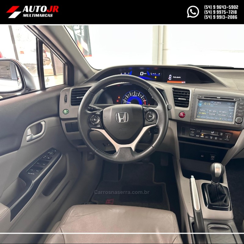 CIVIC 1.8 LX 16V GASOLINA 4P MANUAL - 2012 - VACARIA