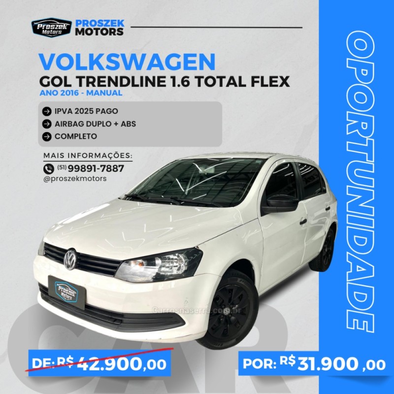 GOL 1.6 MI TRENDLINE 8V FLEX 4P MANUAL