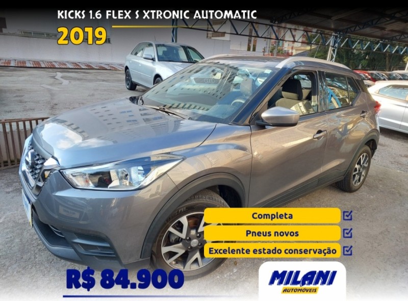 kicks 1.6 16v flex s xtronic 4p automatico 2019 bento goncalves