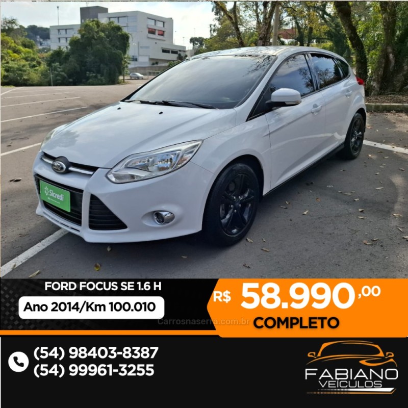 FOCUS 1.6 SE 16V FLEX 4P MANUAL - 2014 - BENTO GONçALVES