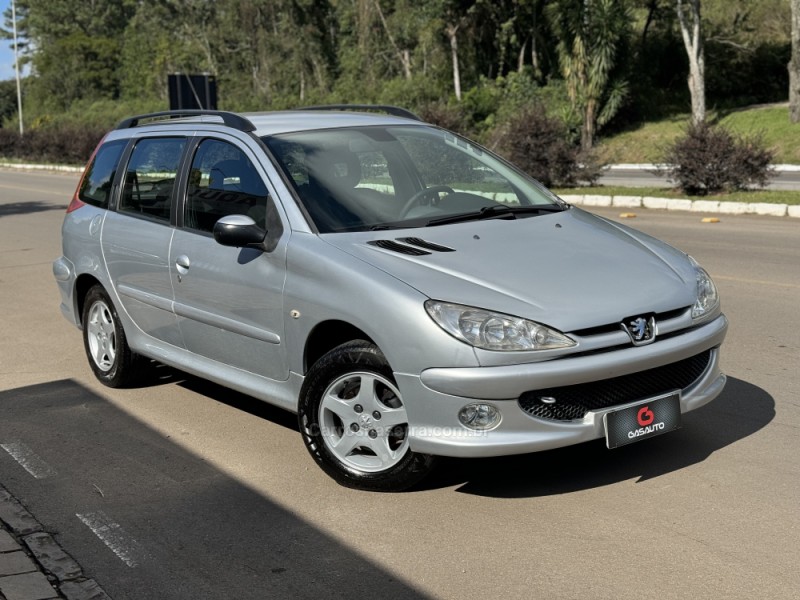 206 1.6 FELINE SW 16V FLEX 4P AUTOMÁTICO - 2008 - NOVA PRATA