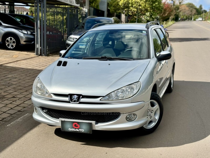 206 1.6 FELINE SW 16V FLEX 4P AUTOMÁTICO - 2008 - NOVA PRATA