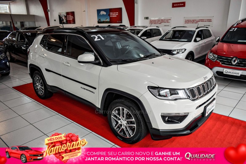 compass 2.0 16v flex sport automatico 2021 santa cruz do sul