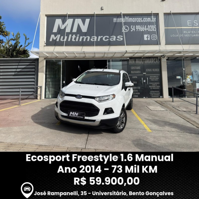 ECOSPORT 1.6 FREESTYLE 8V FLEX 4P MANUAL - 2014 - BENTO GONçALVES
