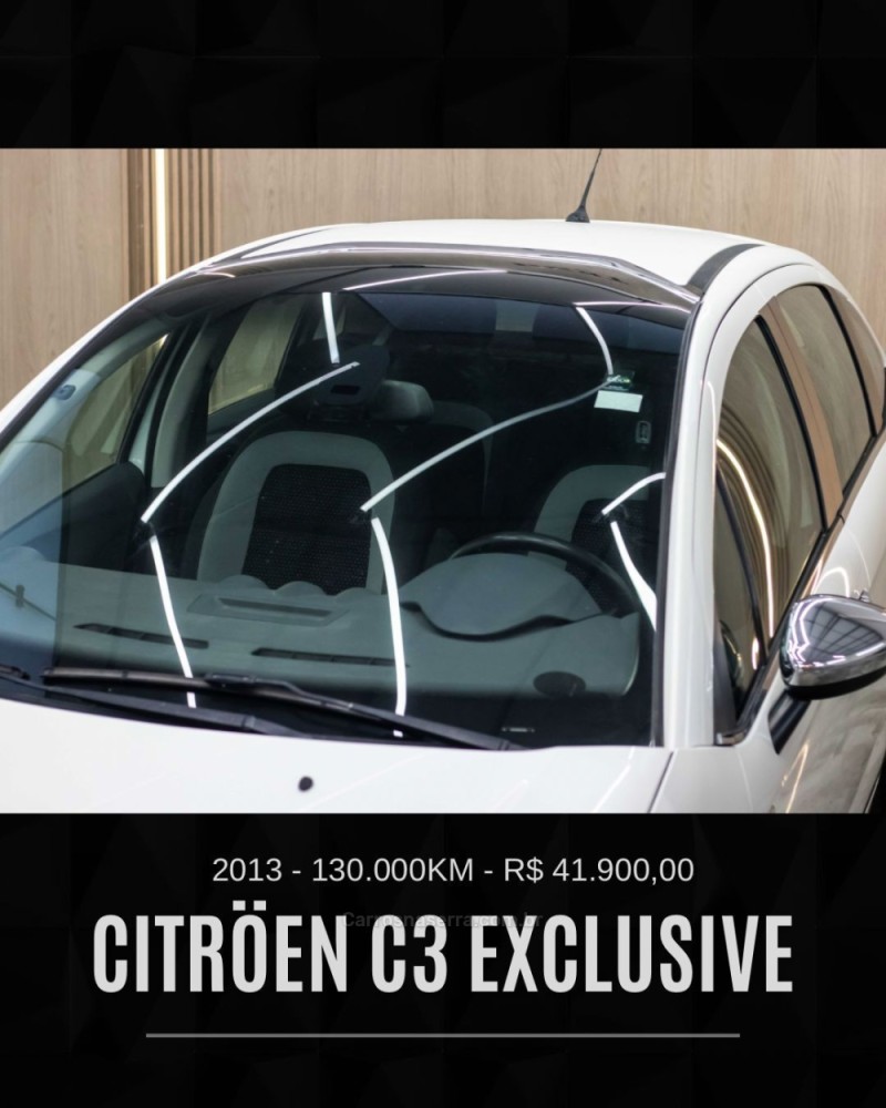 C3 1.6 EXCLUSIVE 16V FLEX 4P AUTOMÁTICO - 2013 - CAXIAS DO SUL