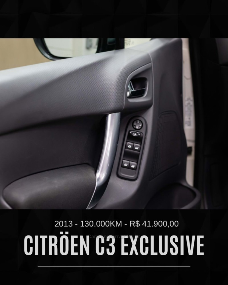 C3 1.6 EXCLUSIVE 16V FLEX 4P AUTOMÁTICO - 2013 - CAXIAS DO SUL