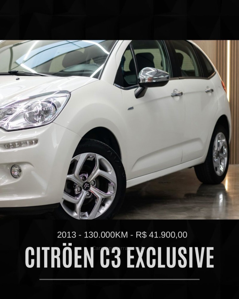 C3 1.6 EXCLUSIVE 16V FLEX 4P AUTOMÁTICO - 2013 - CAXIAS DO SUL