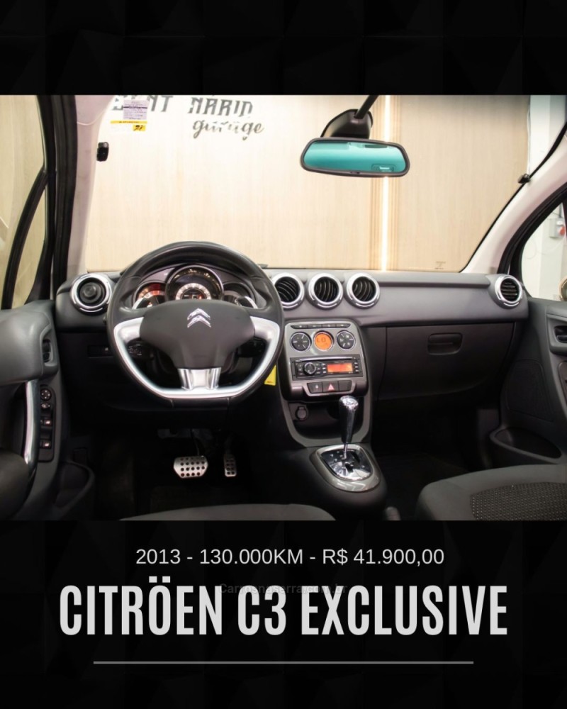 C3 1.6 EXCLUSIVE 16V FLEX 4P AUTOMÁTICO - 2013 - CAXIAS DO SUL
