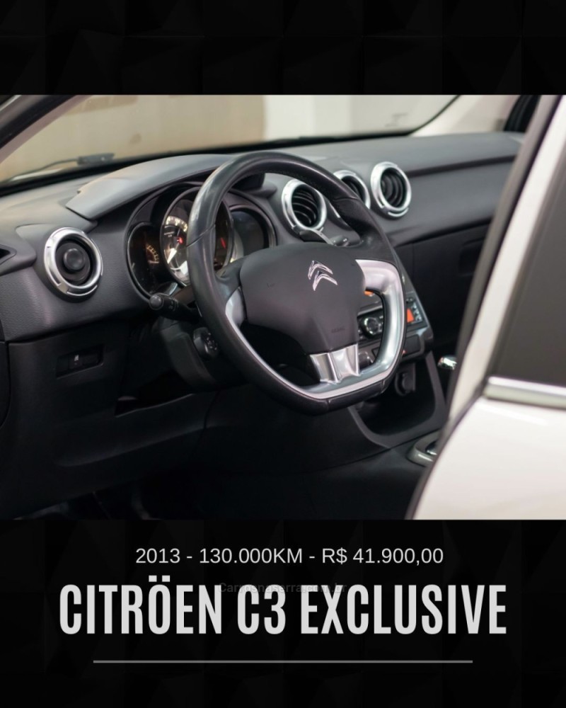 C3 1.6 EXCLUSIVE 16V FLEX 4P AUTOMÁTICO - 2013 - CAXIAS DO SUL