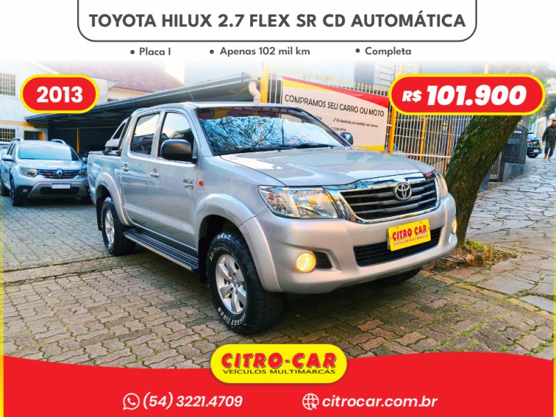 hilux 2.7 sr 4x2 cd 16v flex 4p automatico 2013 caxias do sul