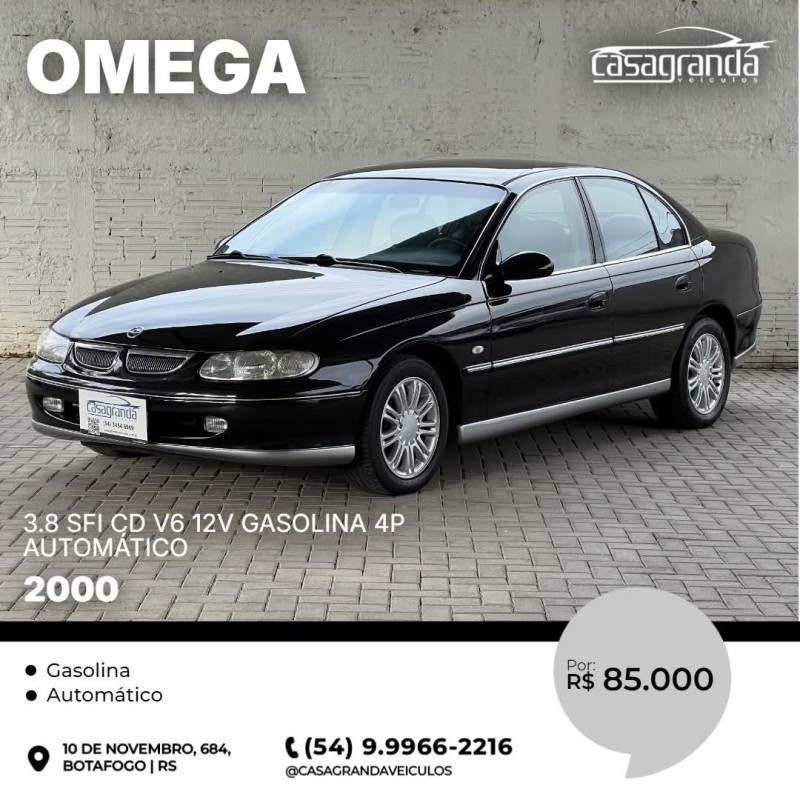 OMEGA 3.8 SFI CD V6 12V GASOLINA 4P AUTOMÁTICO