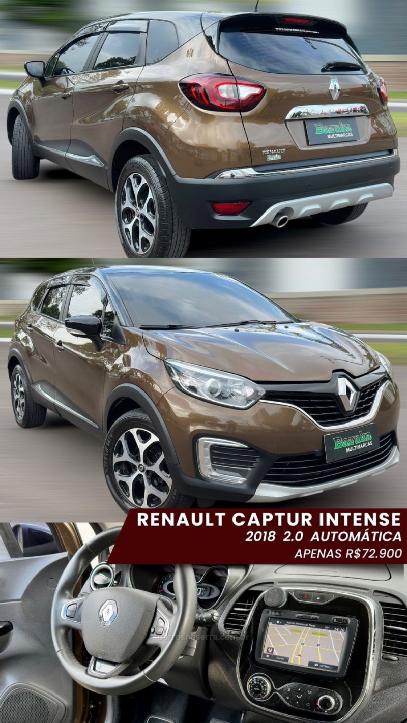 CAPTUR 2.0 16V FLEX INTENSE AUTOMÁTICO - 2018 - NOVO HAMBURGO