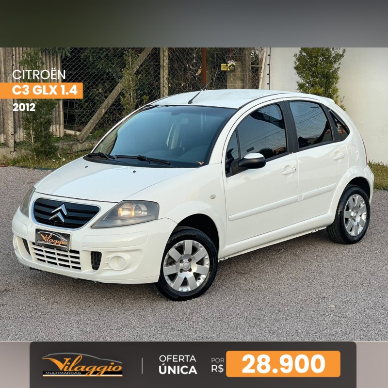 C3 1.4 I GLX 8V FLEX 4P MANUAL - 2012 - CAXIAS DO SUL