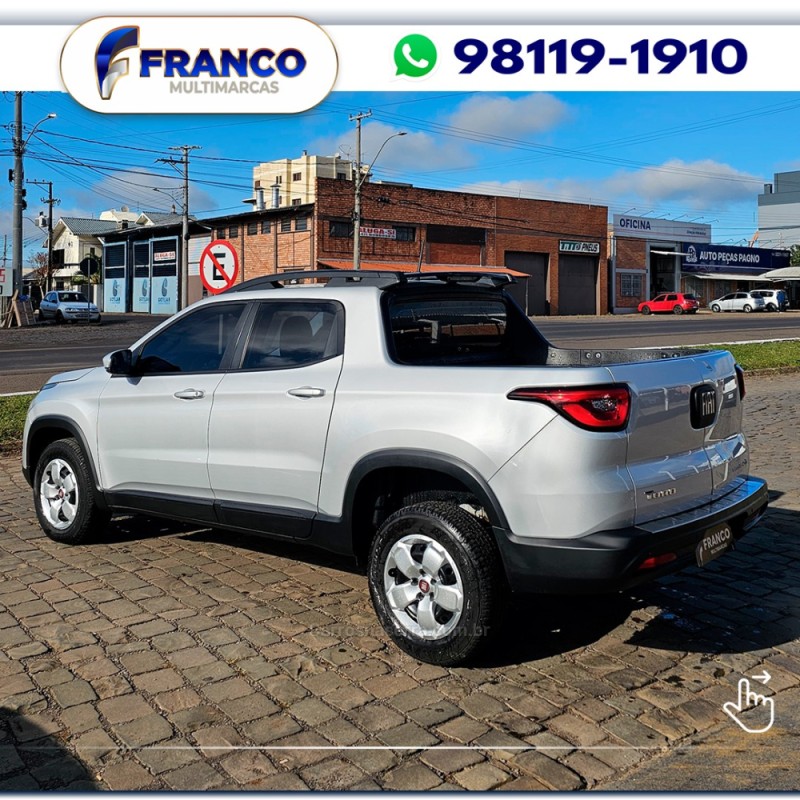 TORO 1.8 16V EVO FLEX FREEDOM AUTOMÁTICO - 2017 - VACARIA