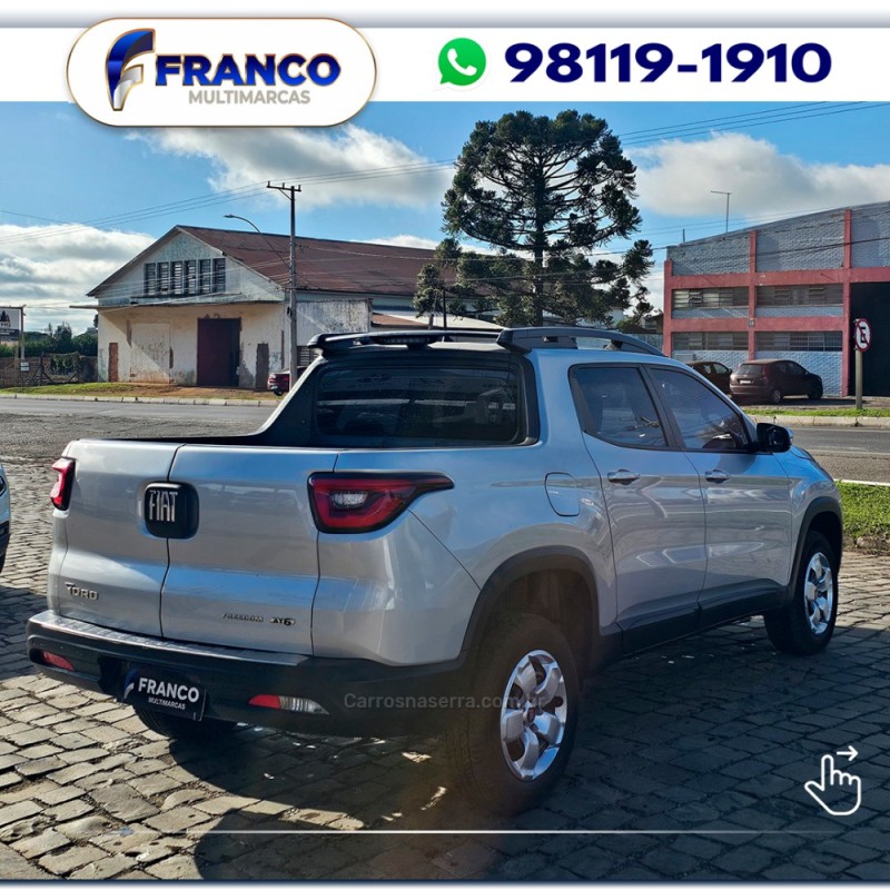 TORO 1.8 16V EVO FLEX FREEDOM AUTOMÁTICO - 2017 - VACARIA