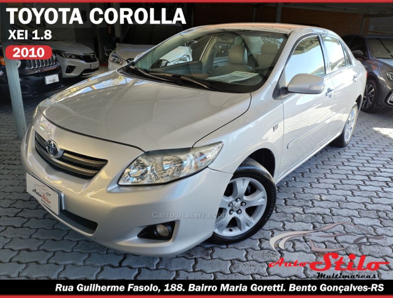 corolla 1.8 xei 16v flex 4p automatico 2010 bento goncalves