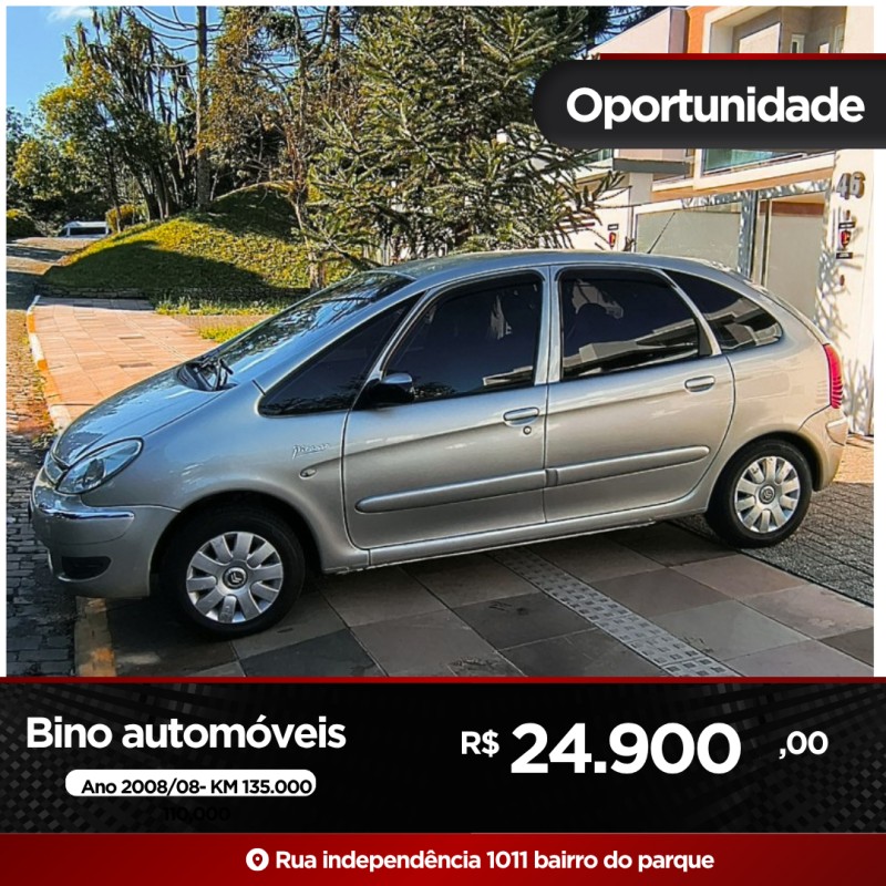 xsara picasso 1.6 i exclusive 16v gasolina 4p manual 2008 farroupilha