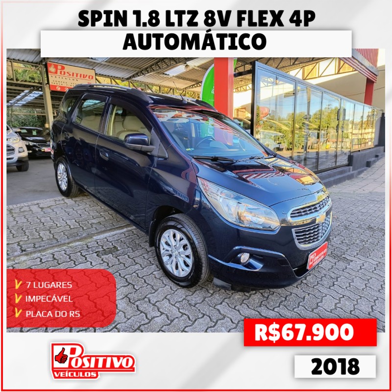 spin 1.8 ltz 8v flex 4p automatico 2018 caxias do sul