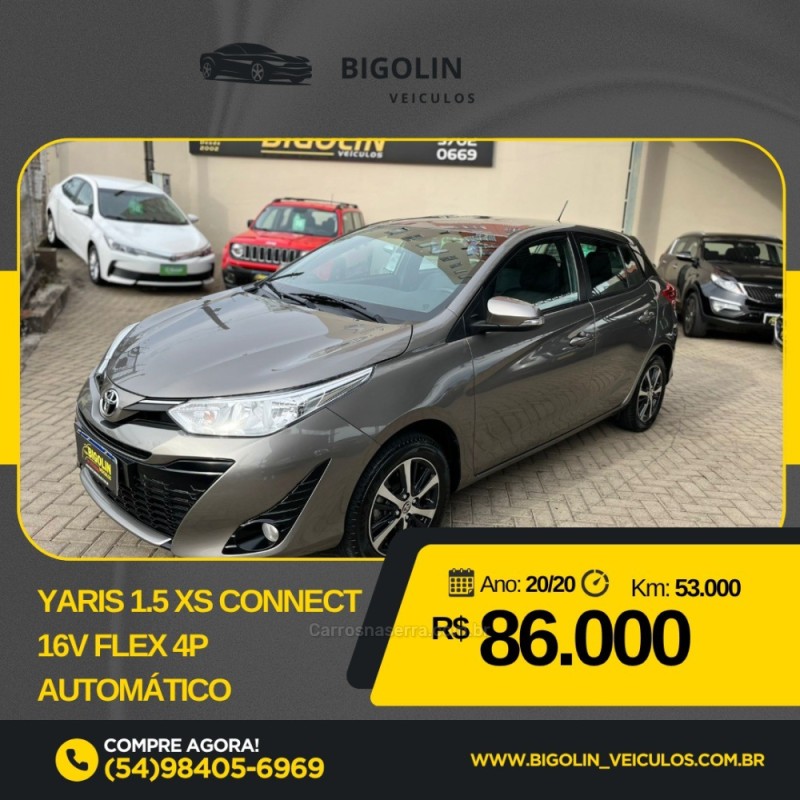 YARIS 1.5 XS CONNECT 16V FLEX 4P AUTOMÁTICO