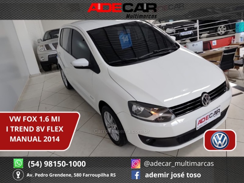 fox 1.6 mi itrend 8v flex 4p manual 2014 farroupilha