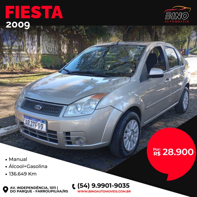 FIESTA 1.6 MPI SEDAN 8V FLEX 4P MANUAL - 2009 - FARROUPILHA