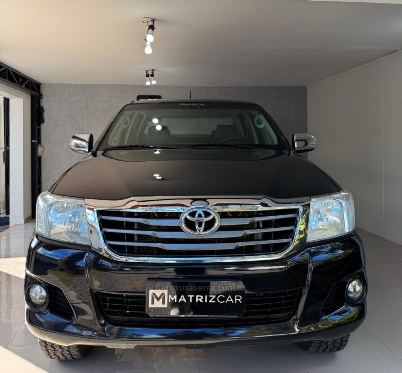 hilux 2.7 srv 4x4 cd 16v flex 4p automatico 2014 canela