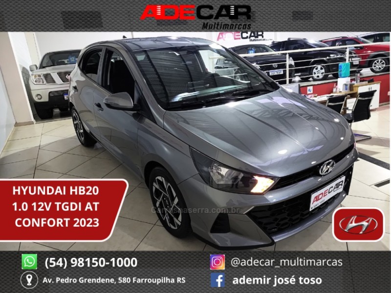 hb20 1.0 12v comfort tgdi flex 4p automatico 2023 farroupilha