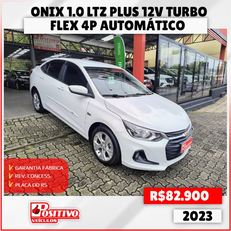 onix 1.0 ltz plus 12v turbo flex 4p automatico 2023 caxias do sul