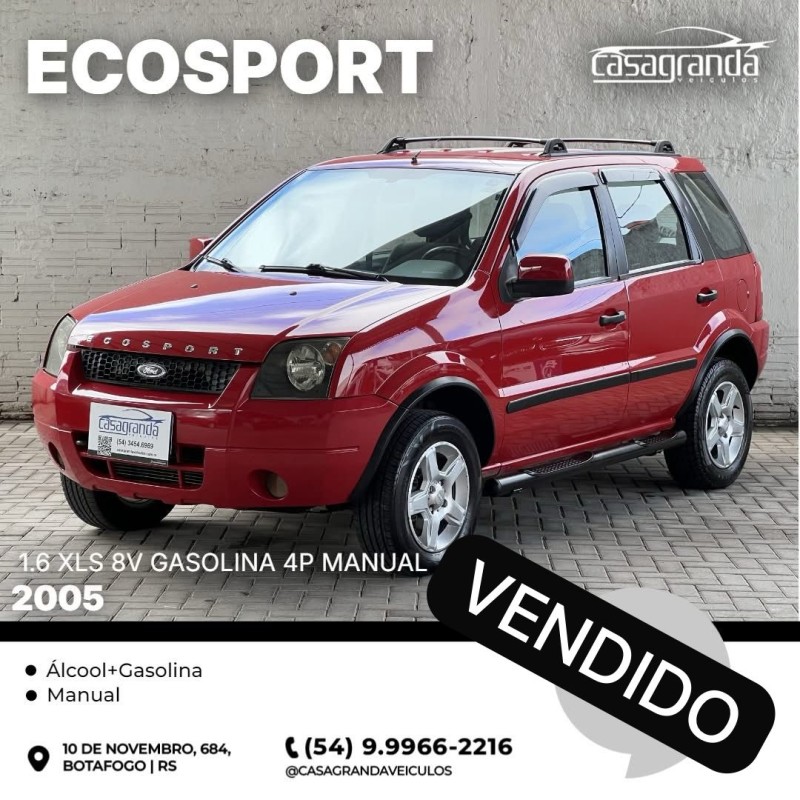 ECOSPORT 1.6 XLS 8V GASOLINA 4P MANUAL