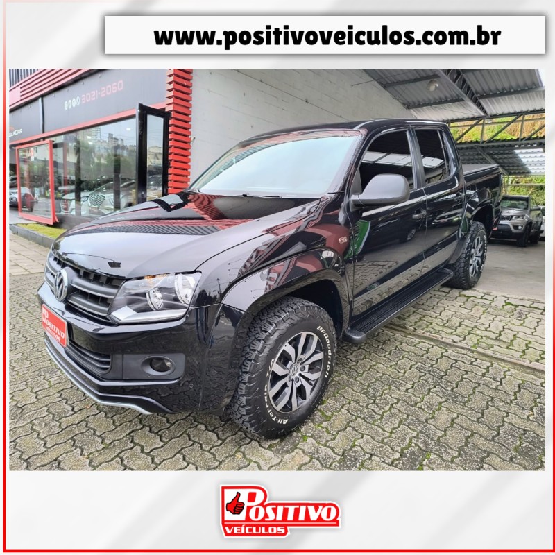 AMAROK 2.0 DARK LABEL 4X4 CD 16V TURBO INTERCOOLER DIESEL 4P AUTOMÁTICO - 2015 - CAXIAS DO SUL