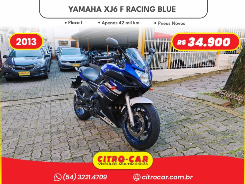 xj6 f racing blue 2013 caxias do sul