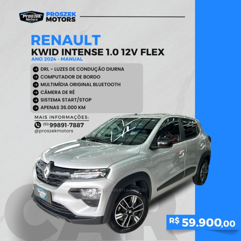 KWID 1.0 12V SCE FLEX INTENSE MANUAL - 2024 - CANOAS