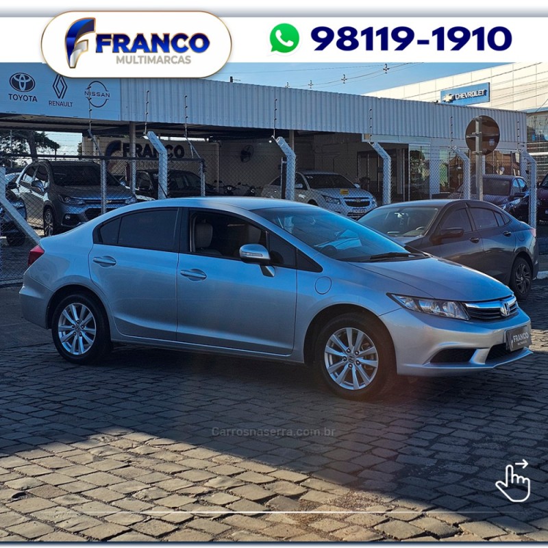 CIVIC 1.8 LXL 16V FLEX 4P MANUAL - 2012 - VACARIA