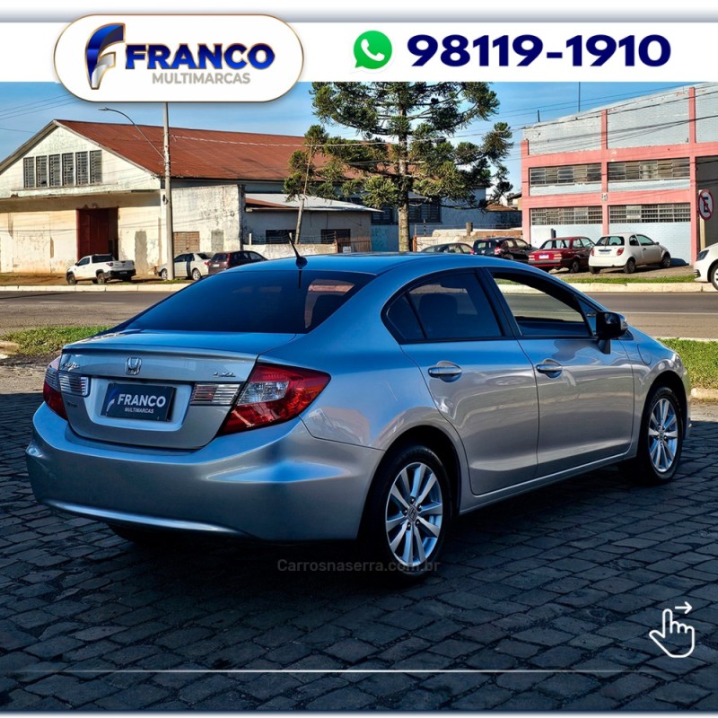 CIVIC 1.8 LXL 16V FLEX 4P MANUAL - 2012 - VACARIA