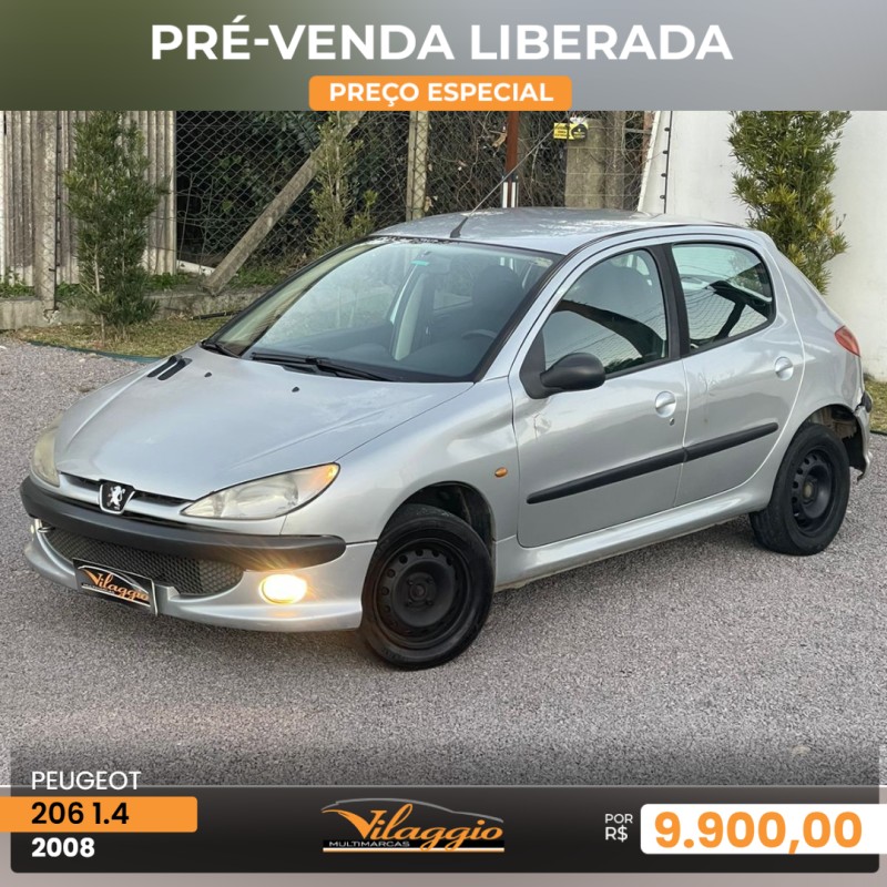 206 1.4 PRESENCE 8V GASOLINA 4P MANUAL - 2008 - CAXIAS DO SUL