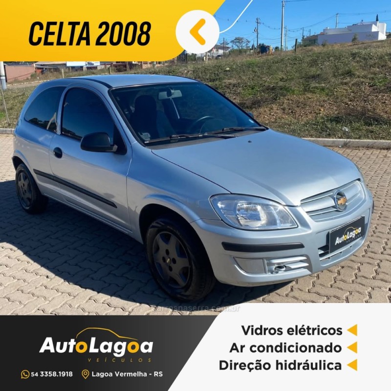 CELTA 1.0 MPFI SPIRIT 8V FLEX 2P MANUAL - 2008 - LAGOA VERMELHA