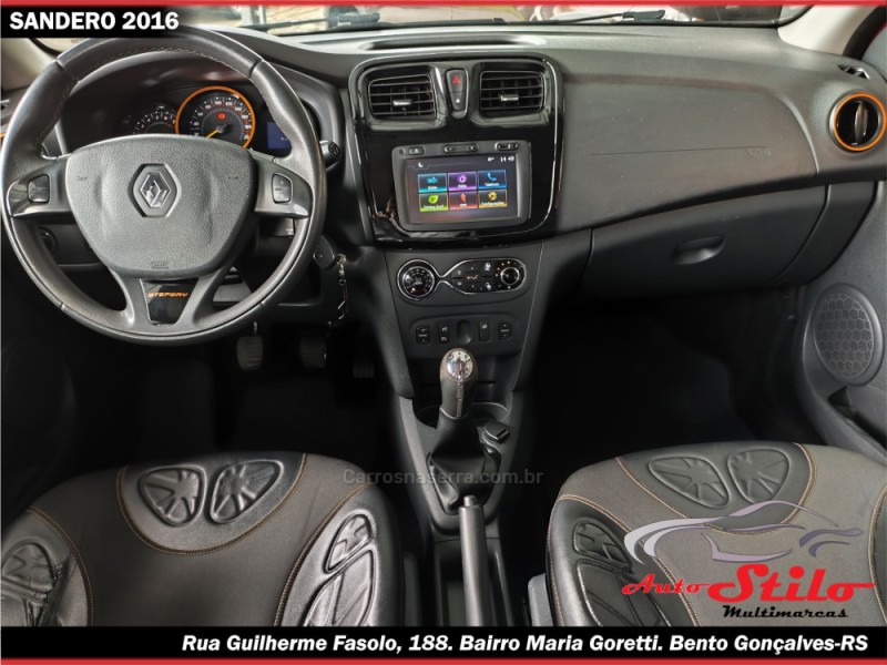 SANDERO 1.6 STEPWAY 8V FLEX 4P MANUAL - 2016 - BENTO GONçALVES