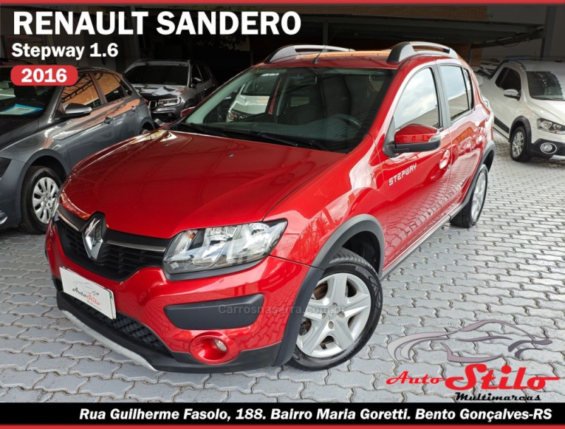 SANDERO 1.6 STEPWAY 8V FLEX 4P MANUAL - 2016 - BENTO GONçALVES