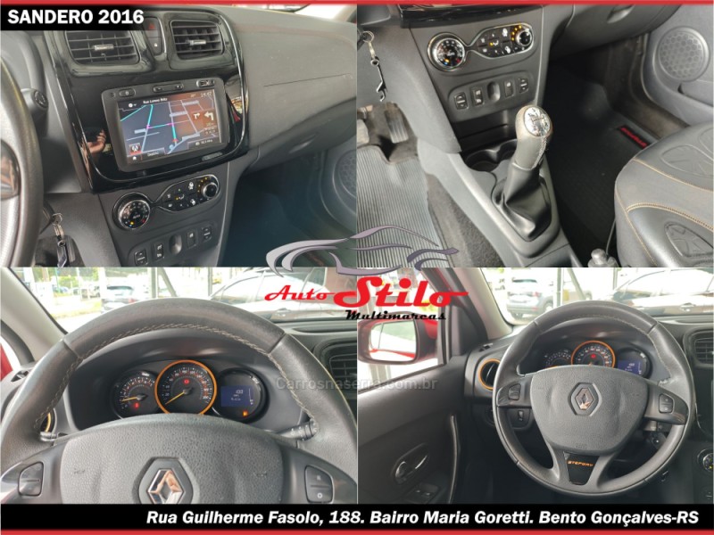 SANDERO 1.6 STEPWAY 8V FLEX 4P MANUAL - 2016 - BENTO GONçALVES