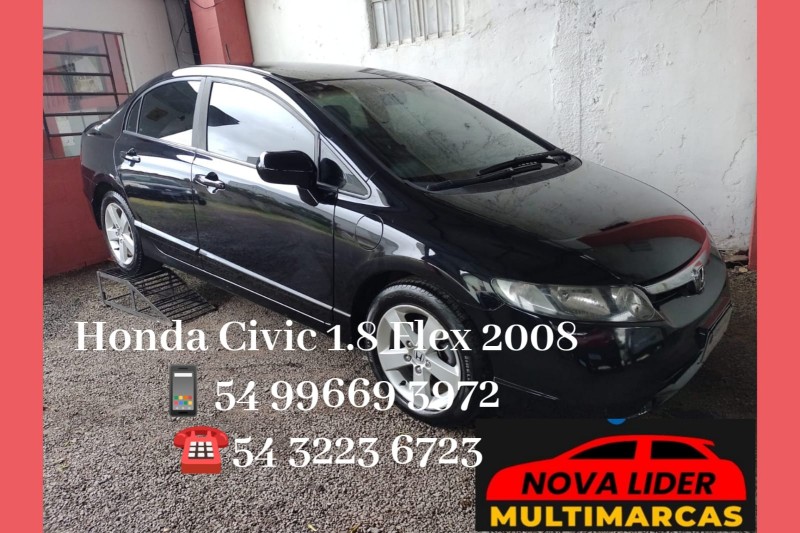 CIVIC 1.8 LXS 16V FLEX 4P MANUAL - 2008 - CAXIAS DO SUL