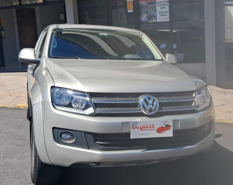 AMAROK 2.0 TRENDLINE 4X4 CD 16V TURBO INTERCOOLER DIESEL 4P MANUAL - 2015 - FLORES DA CUNHA