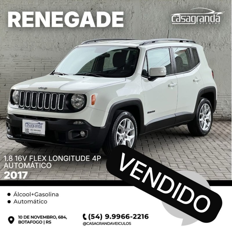 RENEGADE 1.8 16V FLEX LONGITUDE 4P AUTOMÁTICO