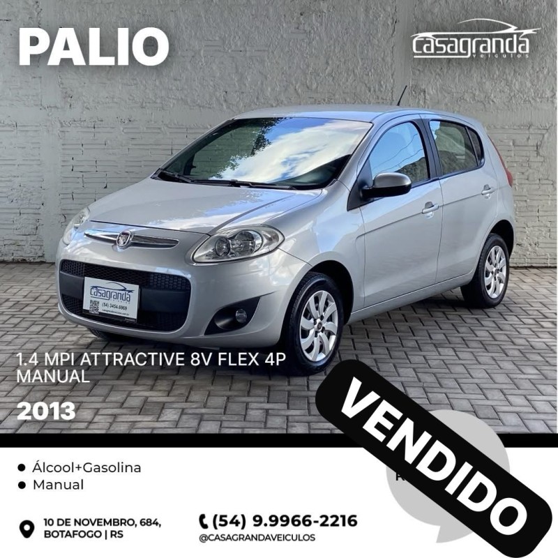 palio 1.4 mpi attractive 8v flex 4p manual 2013 bento goncalves