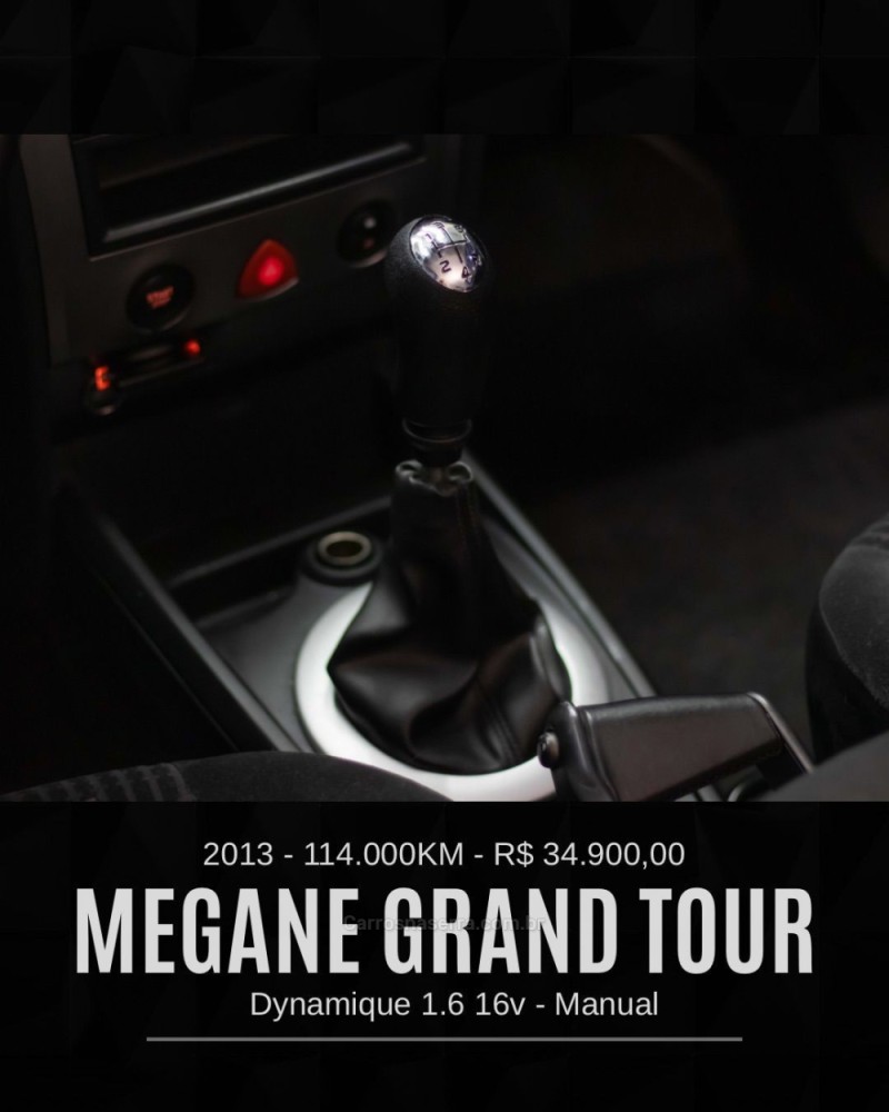 MÉGANE 1.6 DYNAMIQUE GRAND TOUR 16V FLEX 4P MANUAL - 2013 - CAXIAS DO SUL