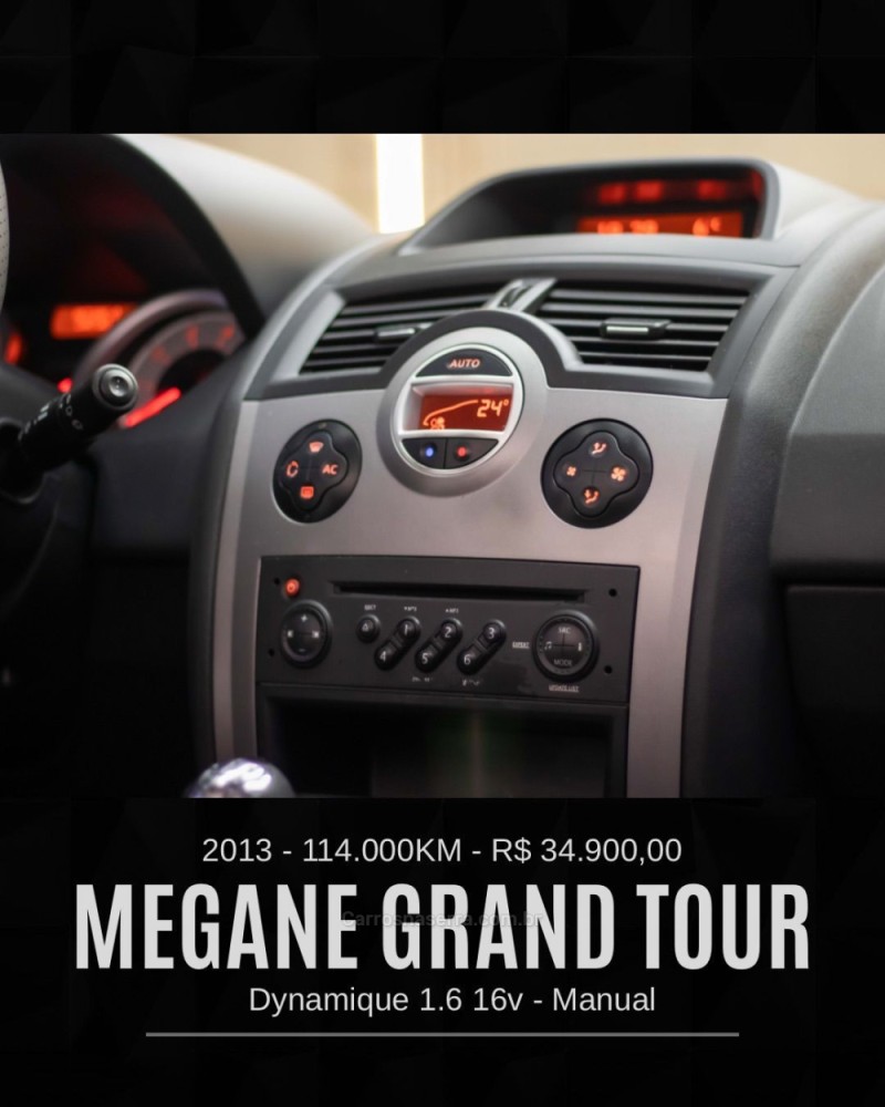 MÉGANE 1.6 DYNAMIQUE GRAND TOUR 16V FLEX 4P MANUAL - 2013 - CAXIAS DO SUL