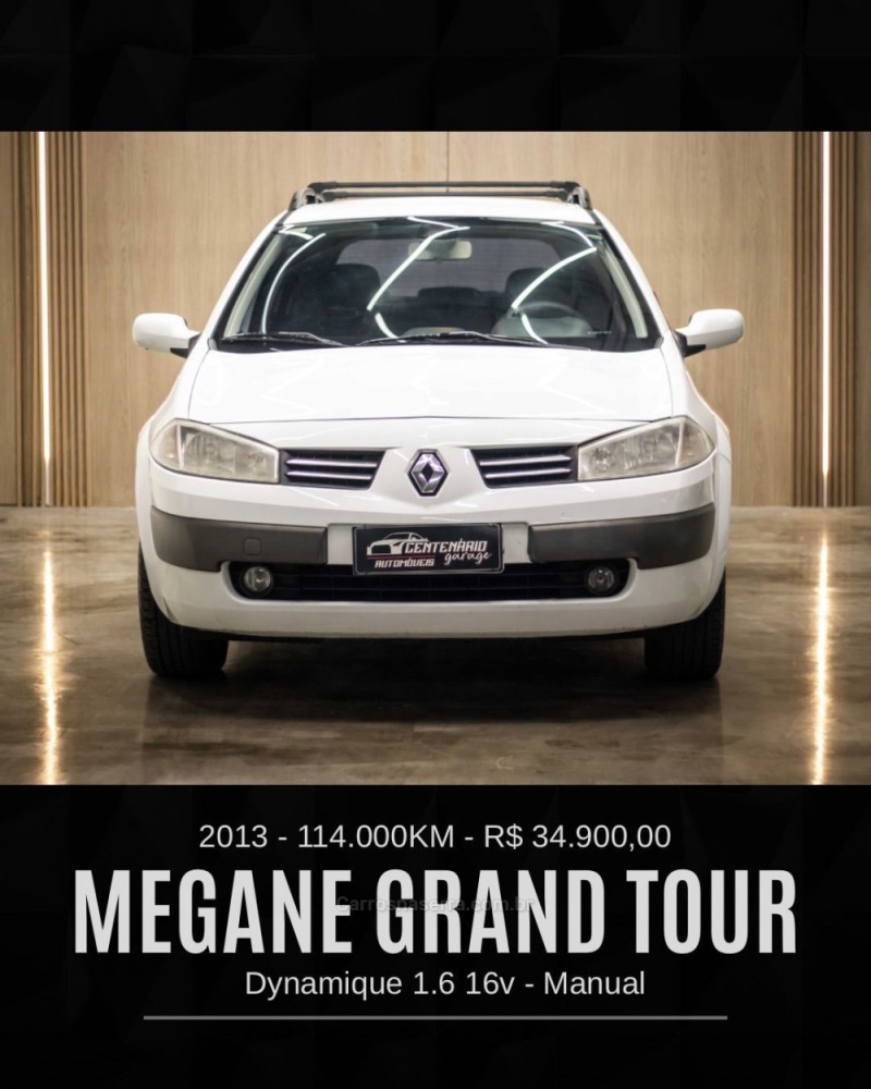 MÉGANE 1.6 DYNAMIQUE GRAND TOUR 16V FLEX 4P MANUAL - 2013 - CAXIAS DO SUL