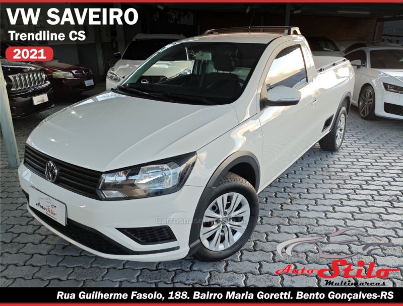 saveiro 1.6 mi trendline cs 8v flex 2p manual 2021 bento goncalves