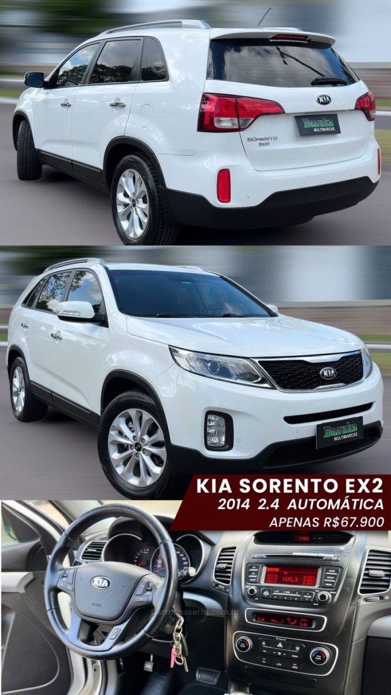 SORENTO 2.4 EX2 4X2 16V GASOLINA 4P AUTOMÁTICO - 2014 - NOVO HAMBURGO