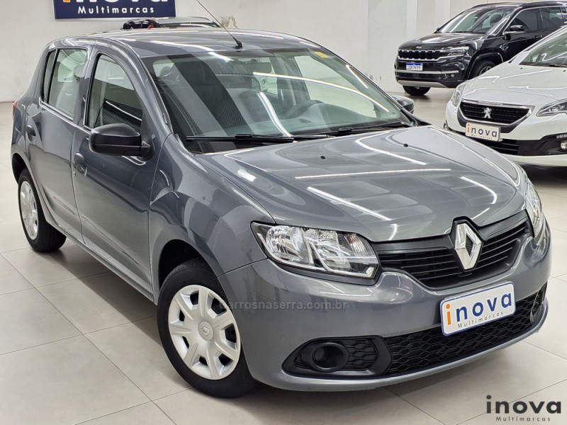 sandero 1.0 authentique 16v flex 4p manual 2015 novo hamburgo