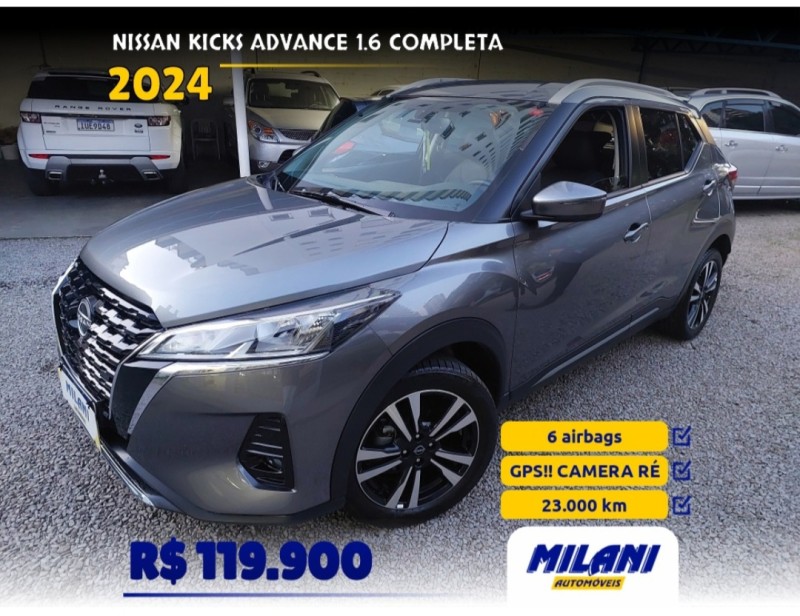 KICKS 1.6 ADVANCE 16V FLEX 4P AUTOMÁTICO - 2024 - BENTO GONçALVES